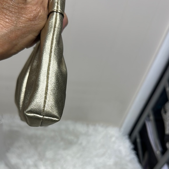 Coach Gold Pleated Wristlet Clutch - Picture 6 of 12